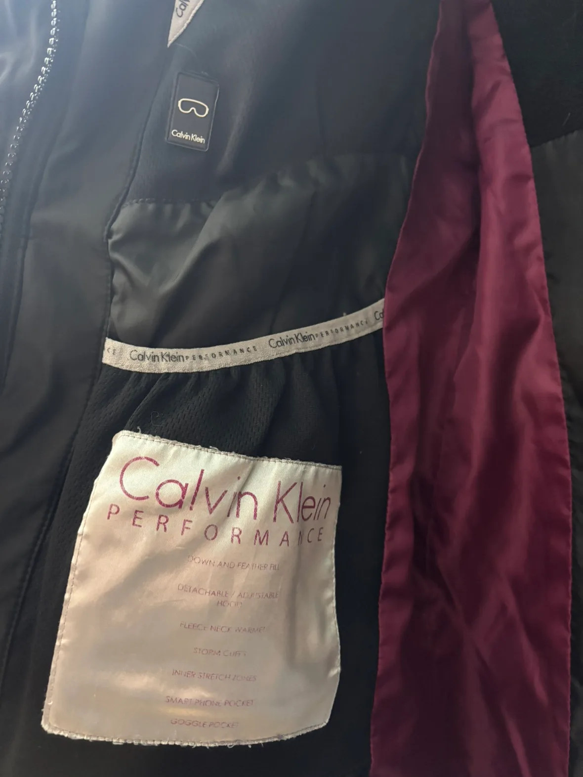 Calvin Klein Performance Black Down-Filled Winter Coat image indicator(5)