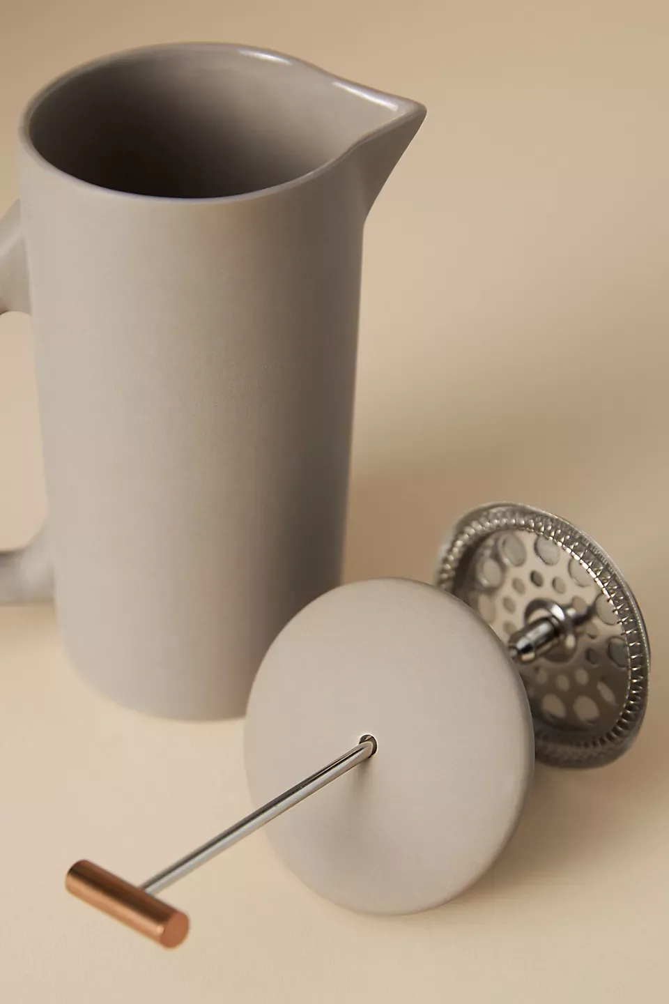 Yield Matte Grey Ceramic French Press image indicator(2)