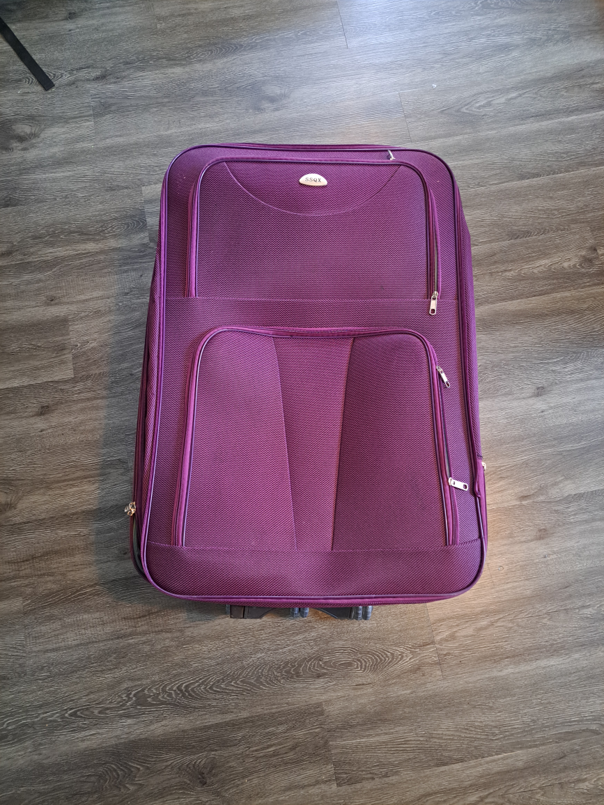 Purple Rolling Suitcase