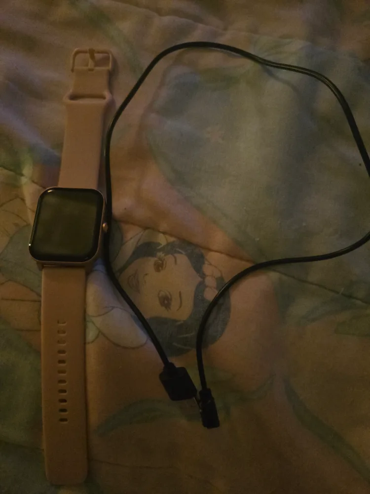 Pink smart watch thumbnail