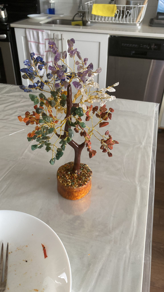 Chakra's gemstones tree of life