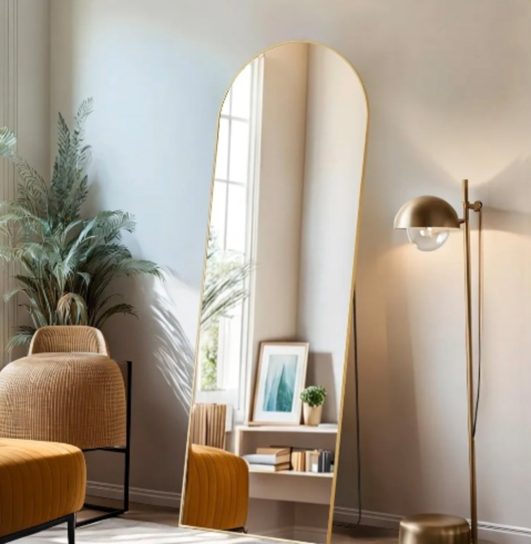 Gold Arch Full Length Mirror