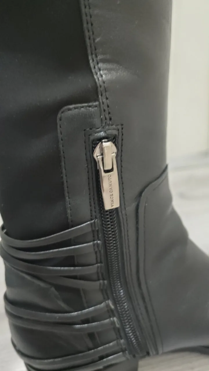 Vince Camuto Black Leather Boots image indicator(5)
