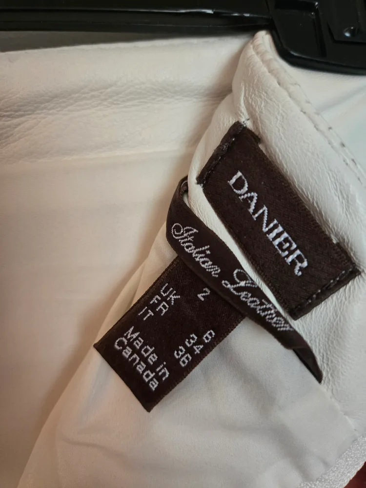 Danier Leather Jacket and Skirt Suit - White image indicator(8)