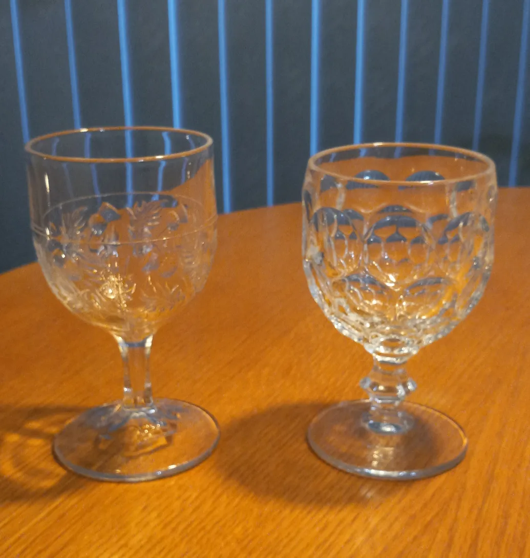 Antique Water goblets, lot of 10 image indicator(7)