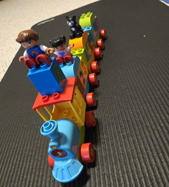 lego duplo block train