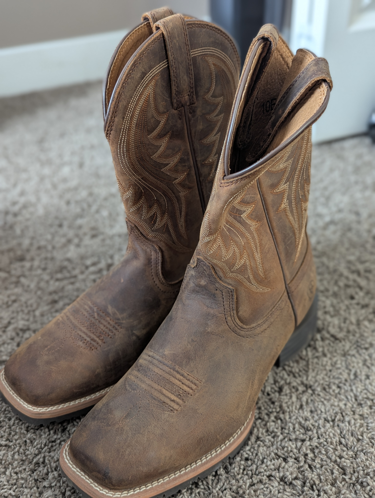 Ariat Workhog Wide Square Toe Cowboy Boots - photo 4