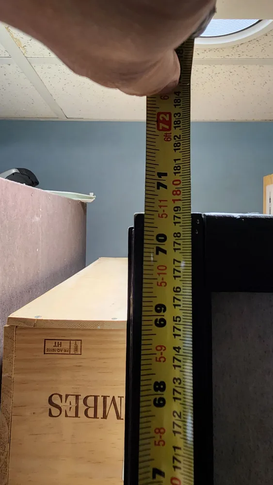 Black 3-Panel Room Divider Screen with Mirror image indicator(2)