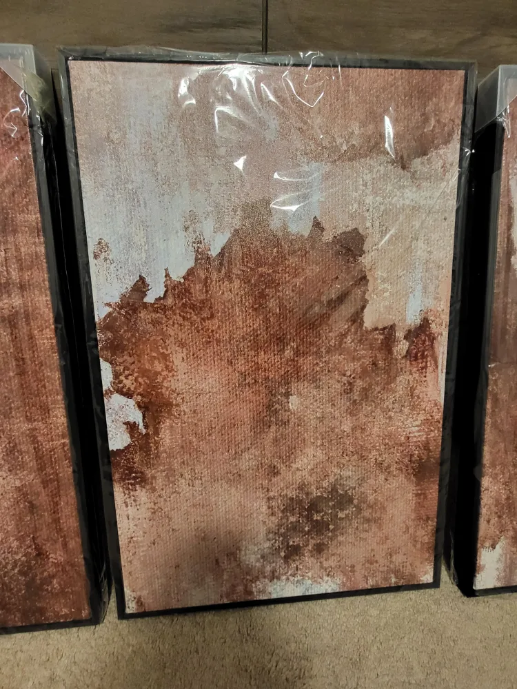 3 panel wall art (New) worth $130 image indicator(5)