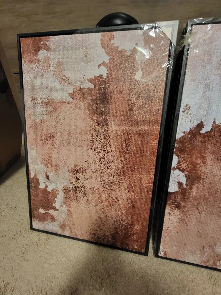 3 panel wall art (New) worth $130 image indicator(6)