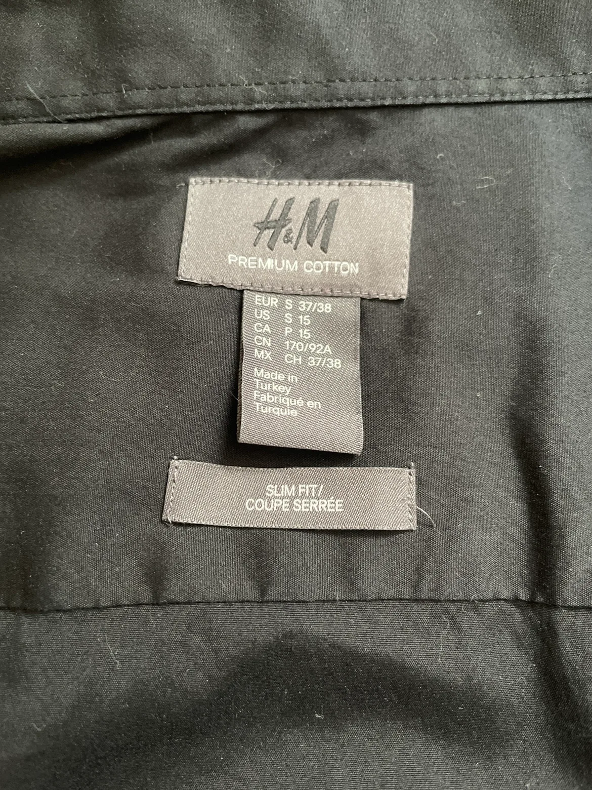 H&M 5 Black men’s shirts size S image indicator(3)