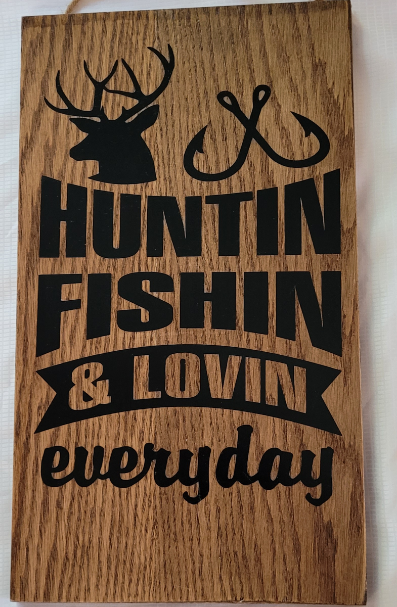 wooden sign