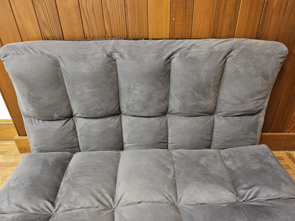 Grey floor folding couch and futon sofa - photo 3