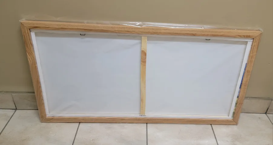 Framed Canvas Wall Art - Van Gogh Wheatfield Under Thunderclouds image indicator(2)