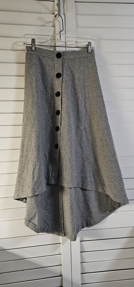 Zara Woman Asymmetrical Button-Front Skirt