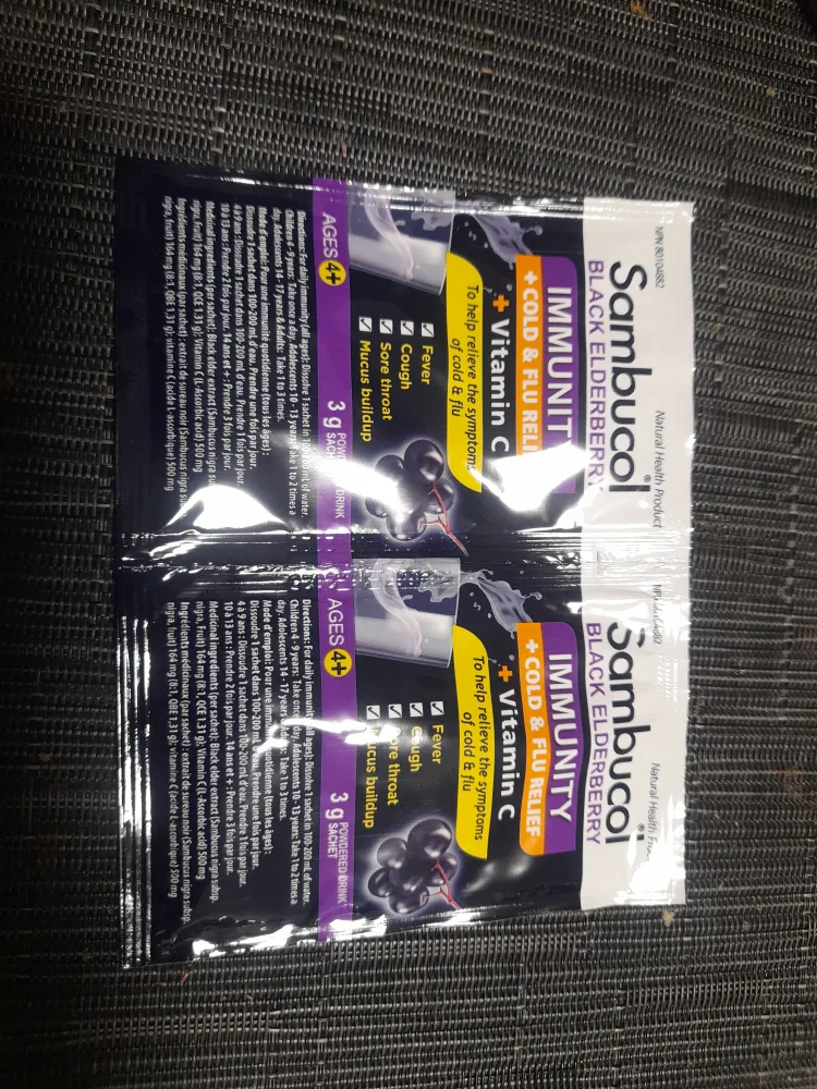 Sambucol Black Elderberry Immunity Powder Packs #Freecycle image indicator(2)