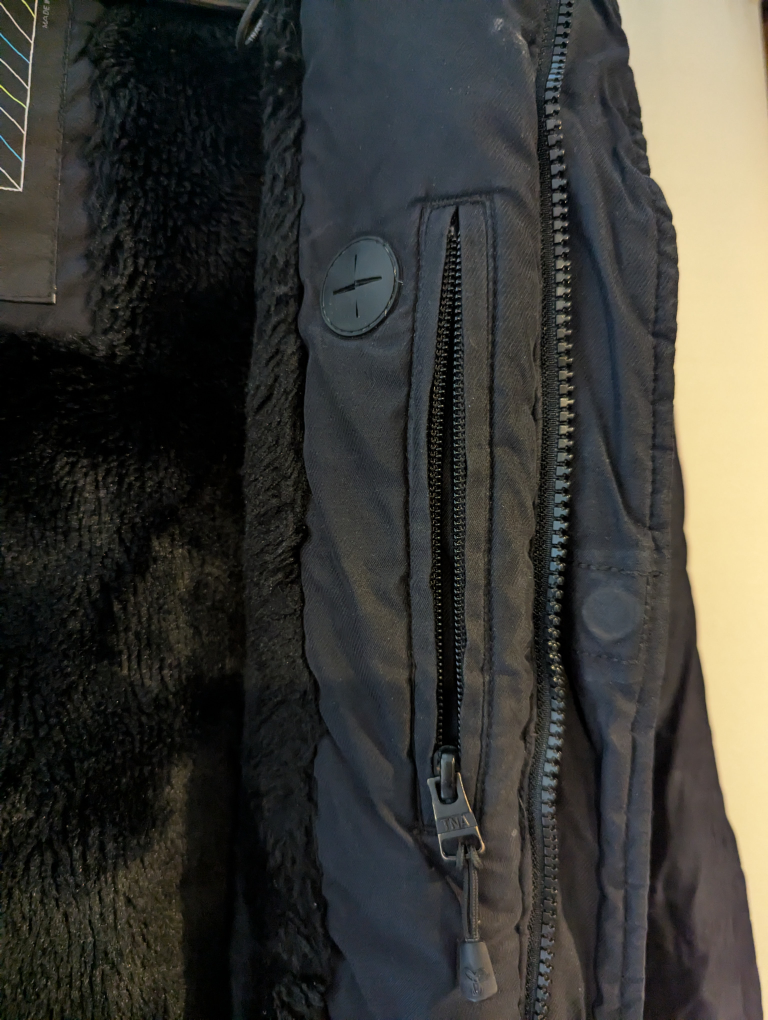 TNA Black Hooded Winter Jacket - photo 2