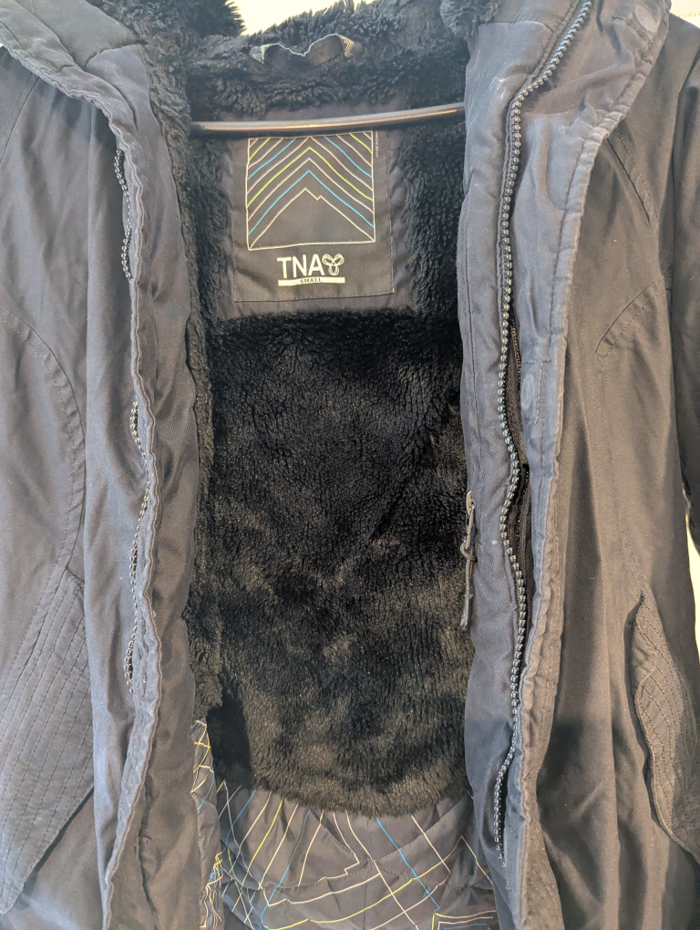 TNA Black Hooded Winter Jacket - photo 4