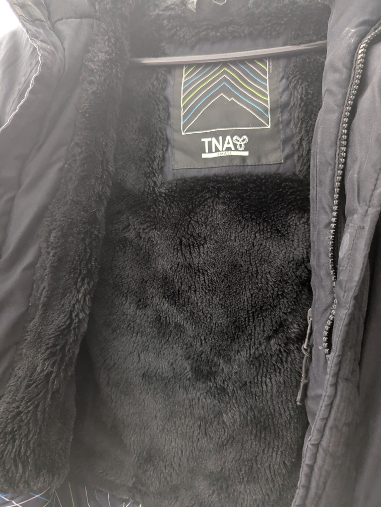 TNA Black Hooded Winter Jacket - photo 5