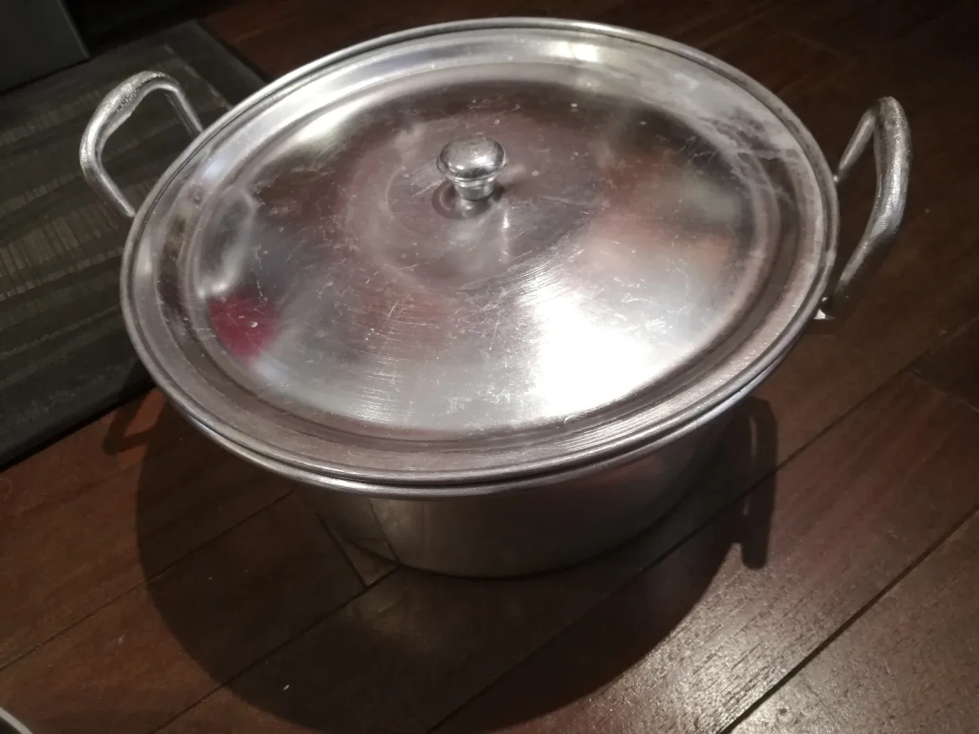 Vintage Aluminum Stock Pot with Lid thumbnail