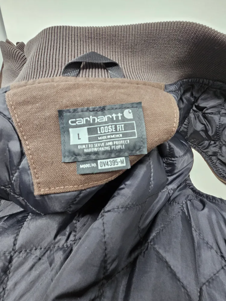 Carhartt Loose Fit Washed Duck Insulated Rib Collar Vest image indicator(6)
