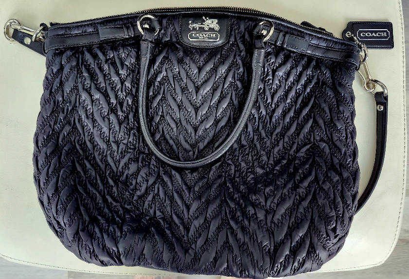 Coach Black Quilted Handbag - photo 3