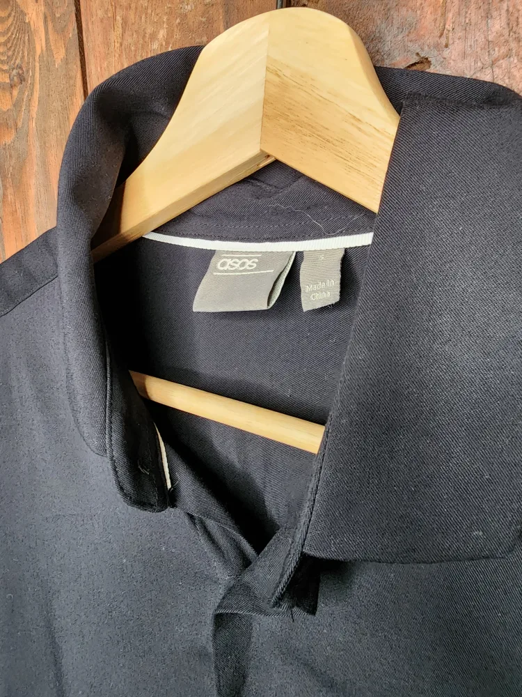 ASOS Men's Black Long Sleeve Shirt image indicator(2)