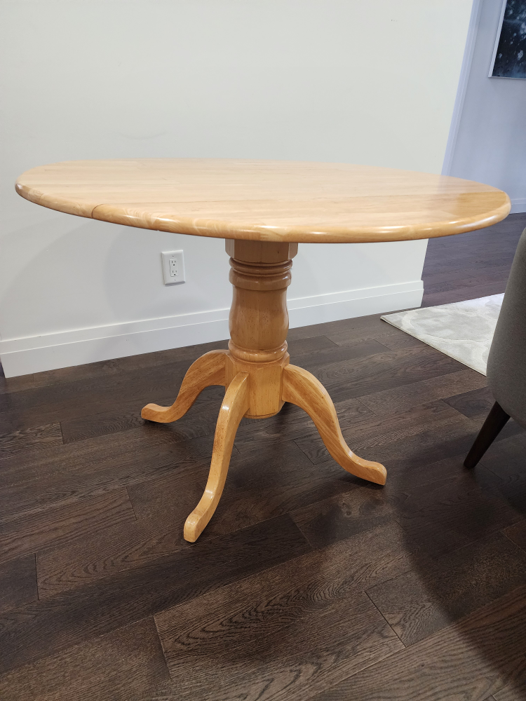 Round Wooden Folding Table - photo 3