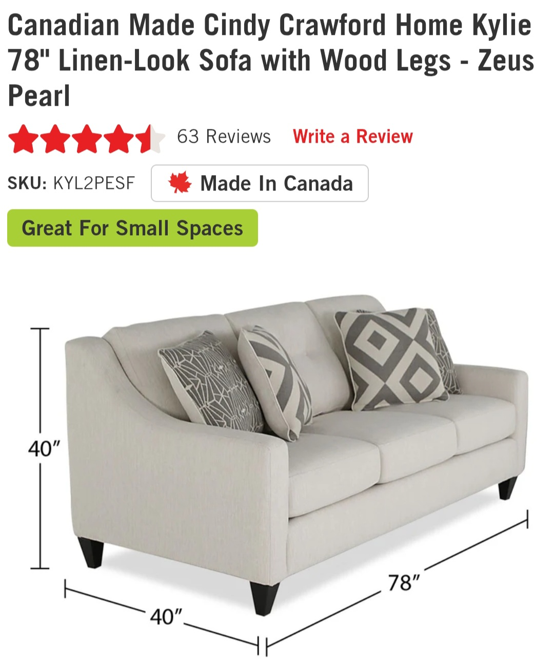 Cindy Crawford Home Kylie Sofa & Loveseat Set - photo 3