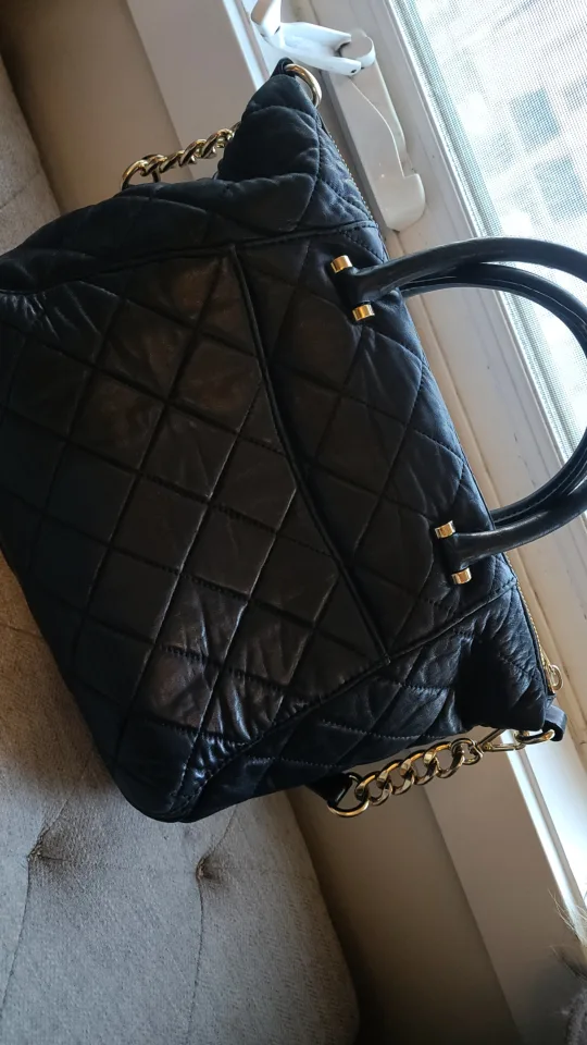 Michael Kors Black Quilted Leather Handbag image indicator(3)