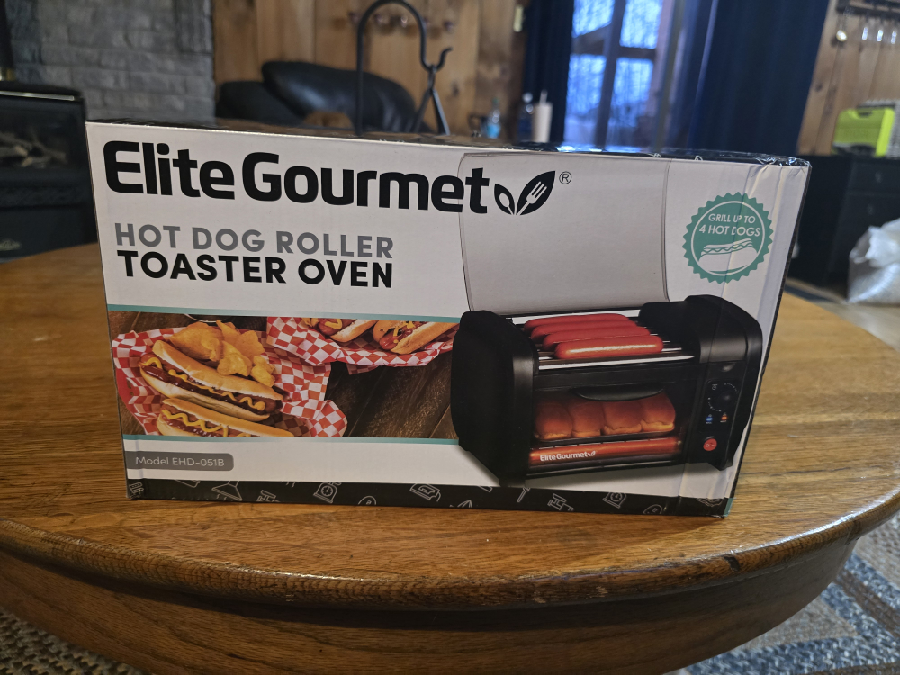 Elite Gourmet Hot Dog Roller Toaster Oven - Brand New in Box