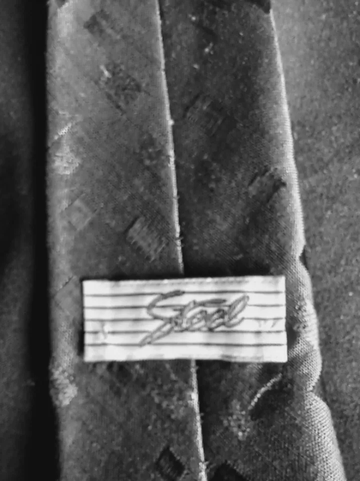 👉🇨🇦 👔 Stylish Steel Designer Men's Tie - blue Geometric 2.5" image indicator(3)