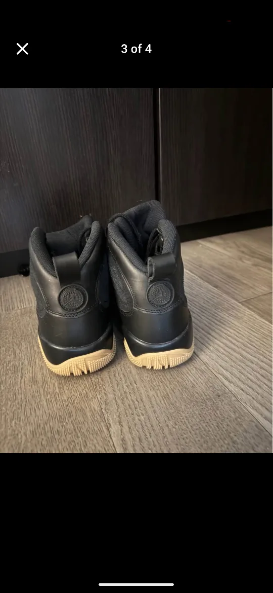 Nike Air Jordan Retro Boots Black Gum Women Size 9 image indicator(3)