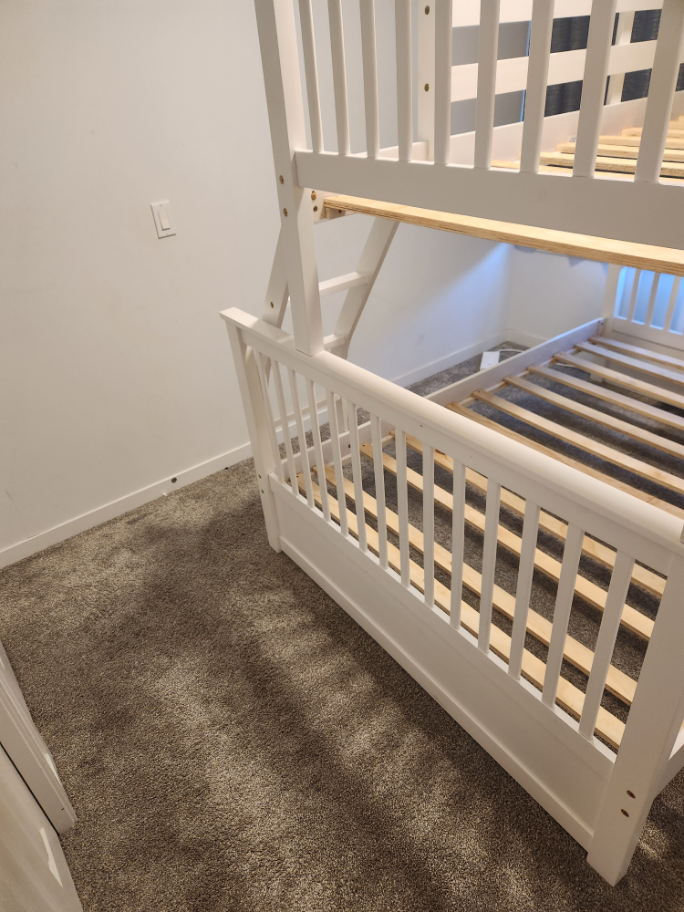White Twin Bunk Bed - photo 3