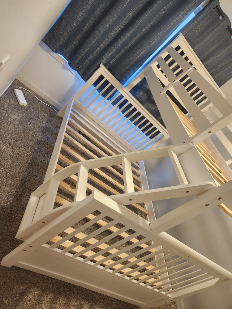 White Twin Bunk Bed - photo 4