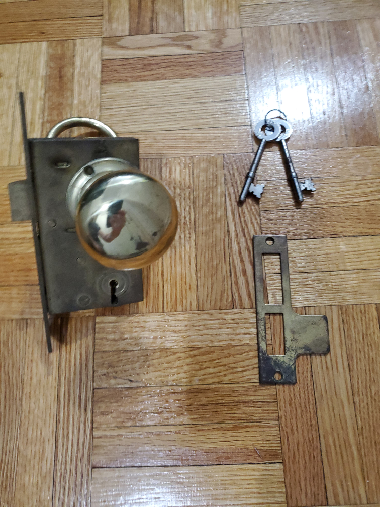 Antique Nautical Door Knob and Lock Set - photo 3