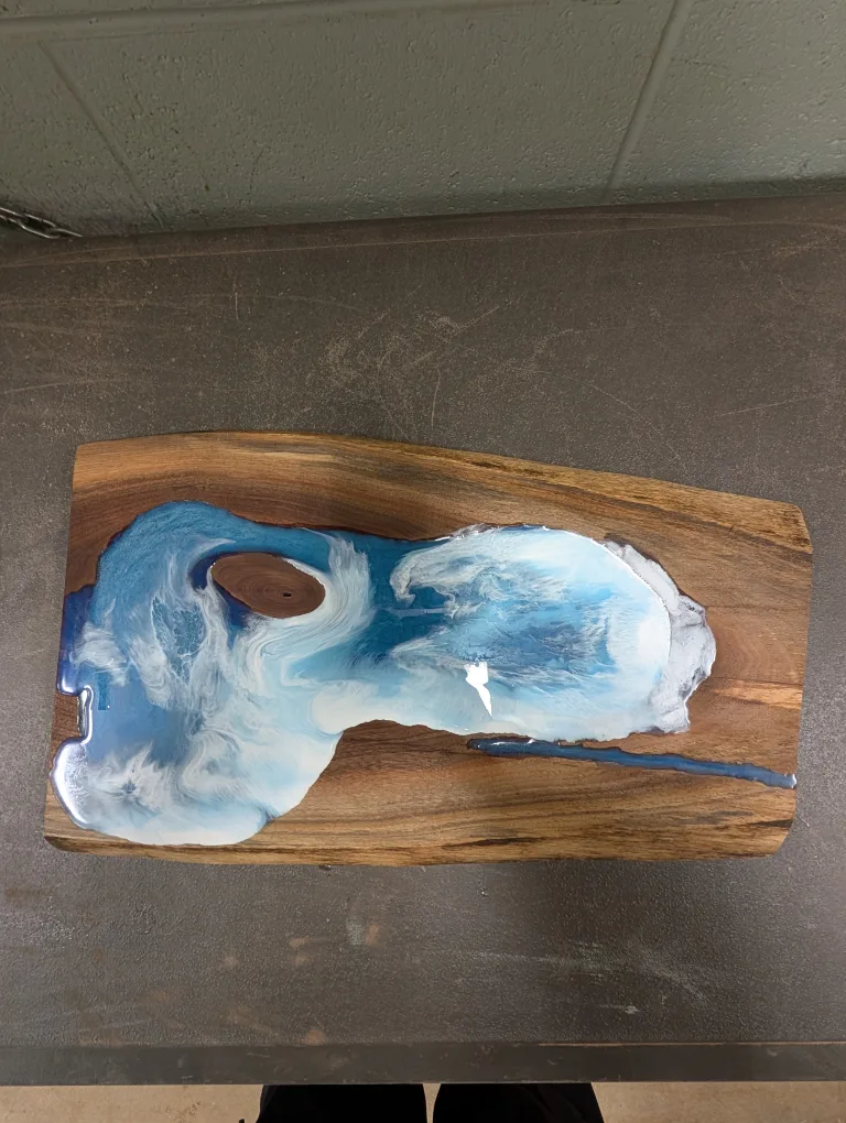 Unique Resin River Tabletop image indicator(2)