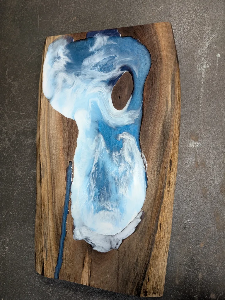 Unique Resin River Tabletop image indicator(3)