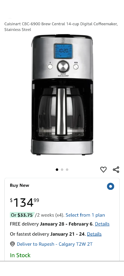 Cuisinart 14-Cup Programmable Coffee Maker