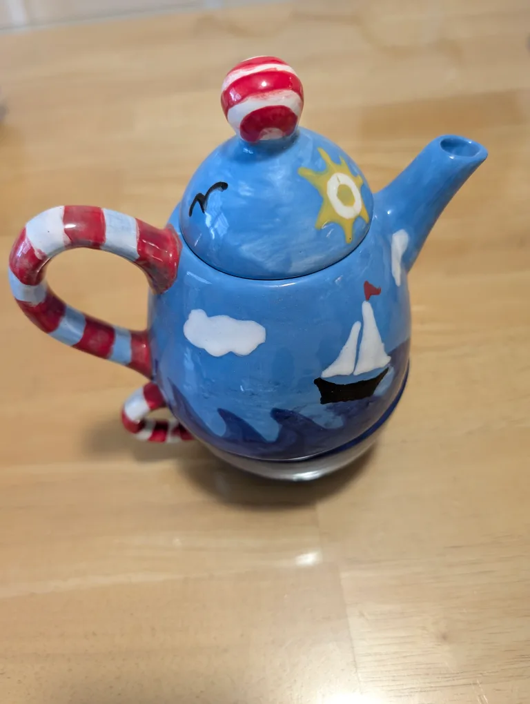 Adorable Nautical Teapot and Cup Set image indicator(2)