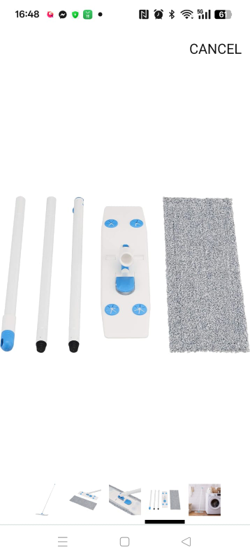 Flat Microfibre Mop with Extendable Handle - photo 2
