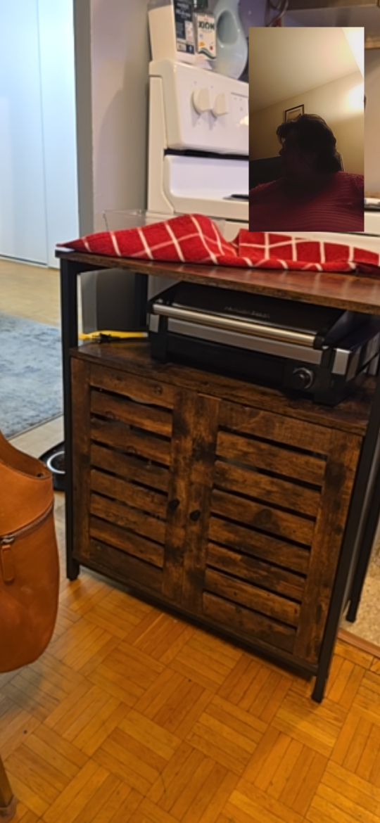 Rustic Wooden Storage Cabinet with Top Shelf