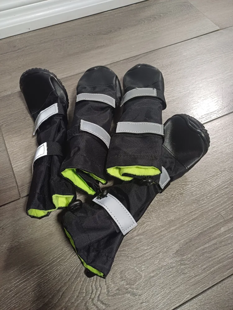 Dog Boots - Set of 4 - Waterproof, Reflective, Velcro Closure image indicator(6)