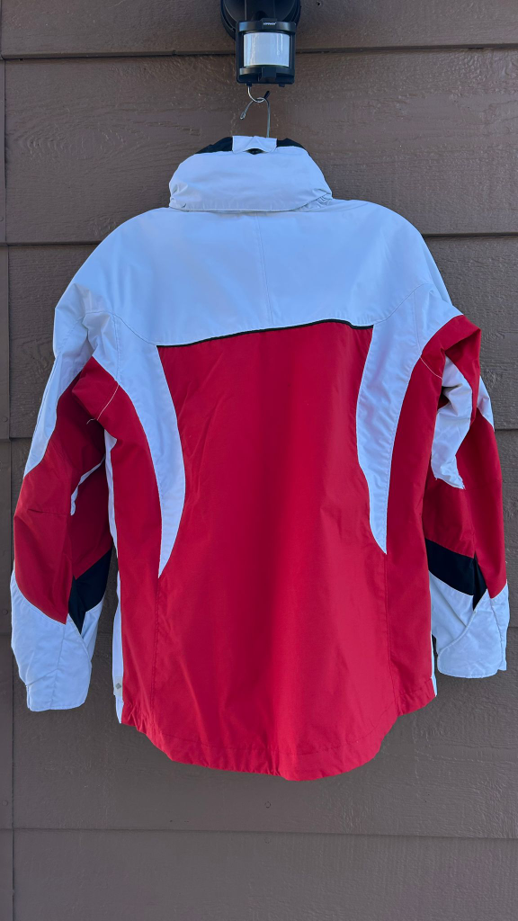 Columbia Women's Red and White Ski Jacket  Shell   Size Small - photo 3