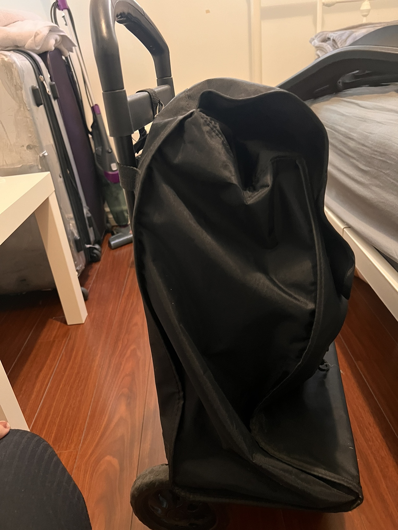 Black Foldable Shopping Cart