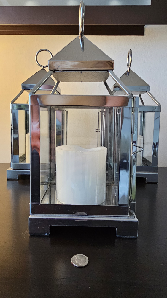 Set of Three Lanterns ( Candles included). - photo 2