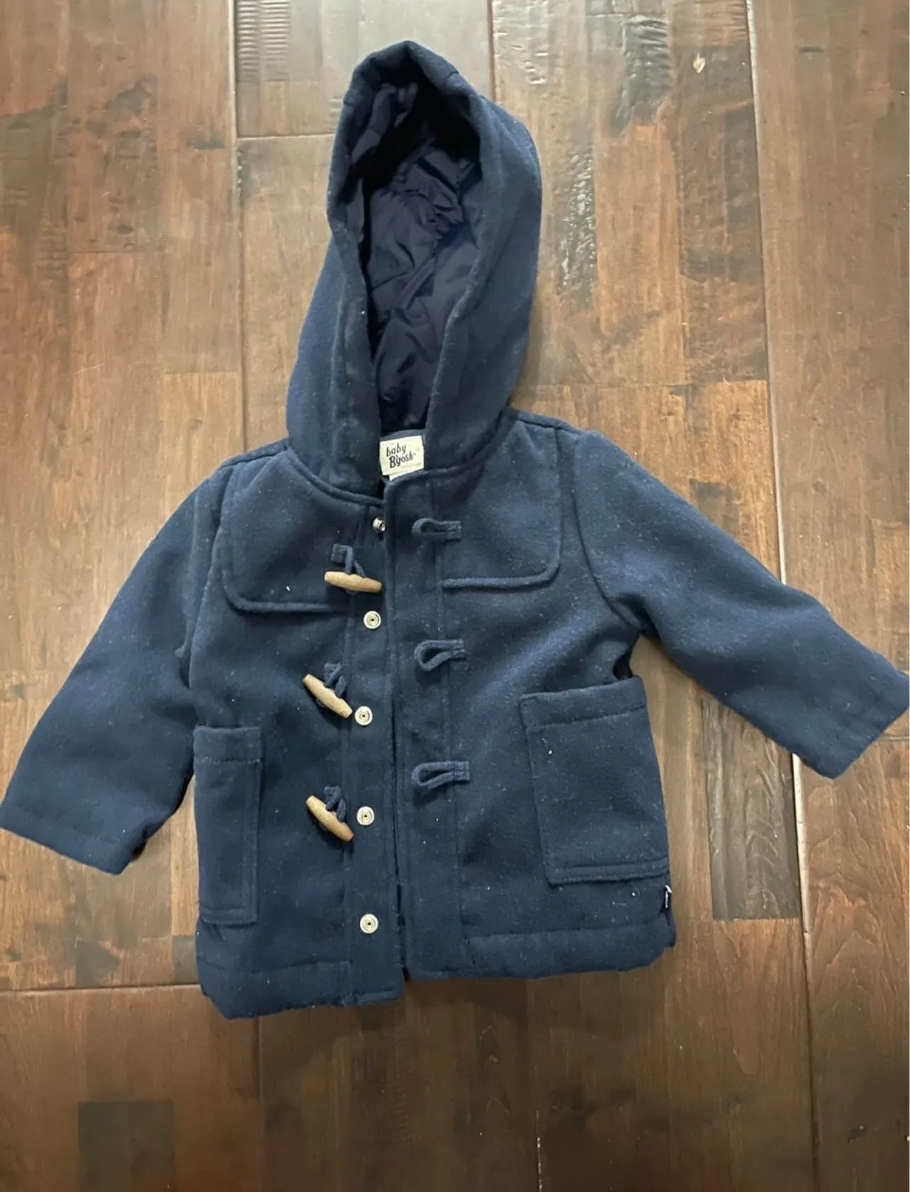 Baby B’Gosh Baby Boys' Blue Hooded Coat Size 12 Months