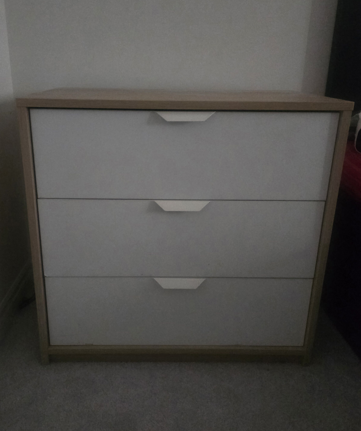 2 Ikea used Three-Drawer Wooden Chest
