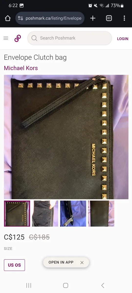Michael Kors Selma Studded Zip Clutch image indicator(7)