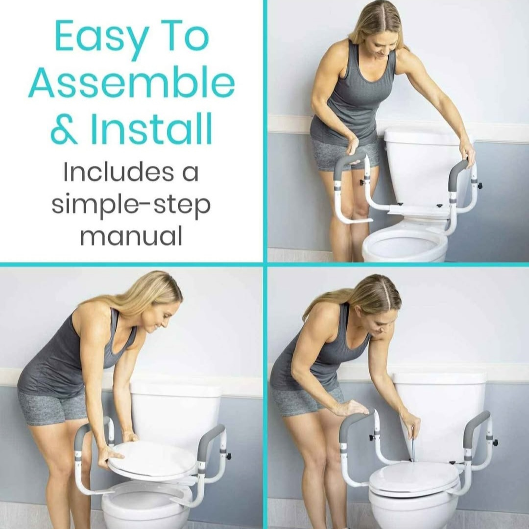 Brand New Vive Toilet Safety Rail - Adjustable - photo 3